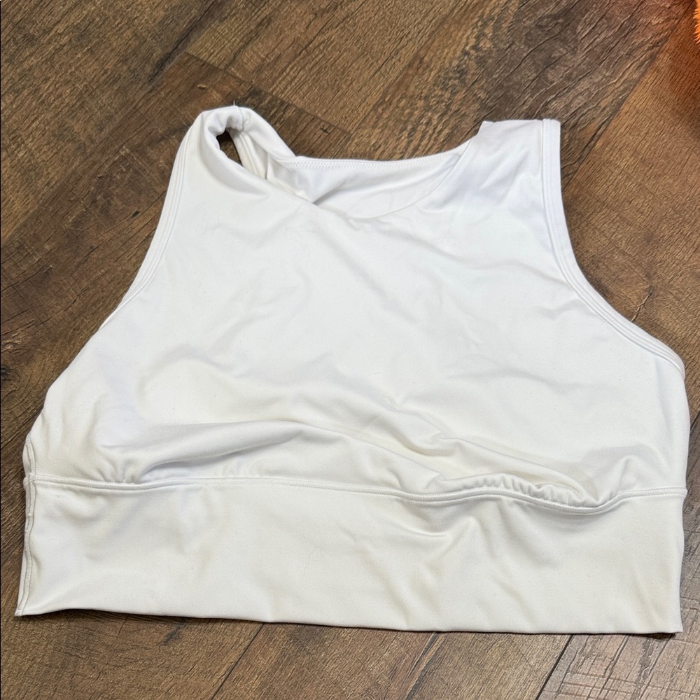 All in Motion White Sports Bra